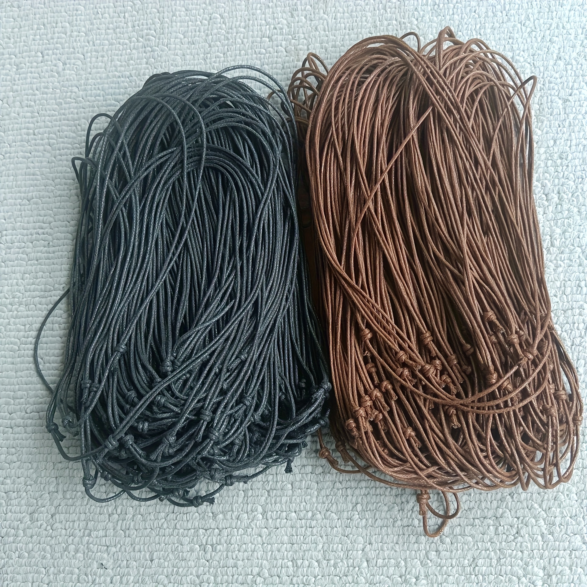 5pcs Adjustable Black Hemp Cord Chain Necklaces